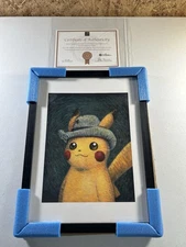 Pokemon Center: Pikachu Van Gogh 45x35 cm Art New Sealed Authentic W/Certificate