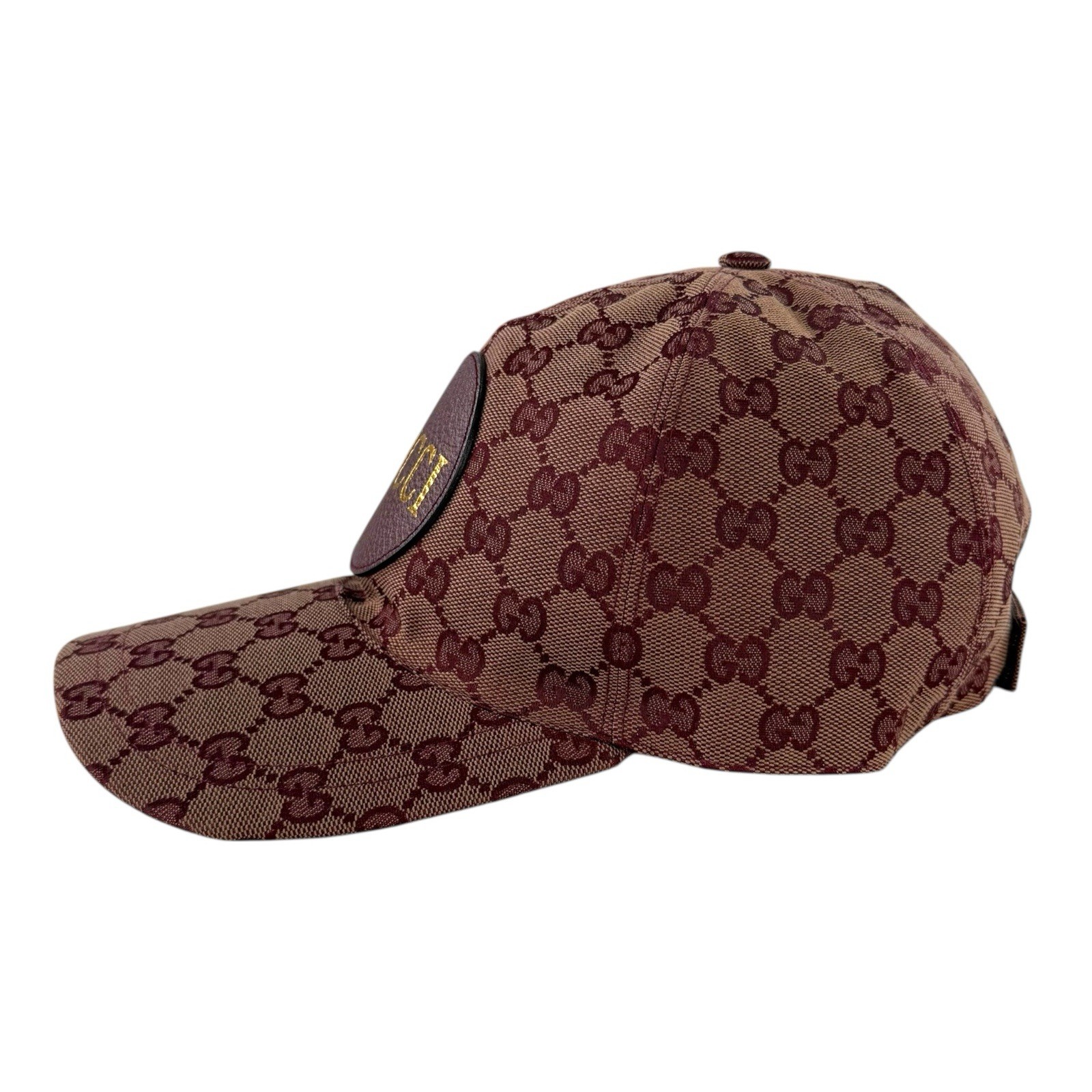 Gucci GG Monogram Logo Patch Baseball Cap Hat Bor… - image 3