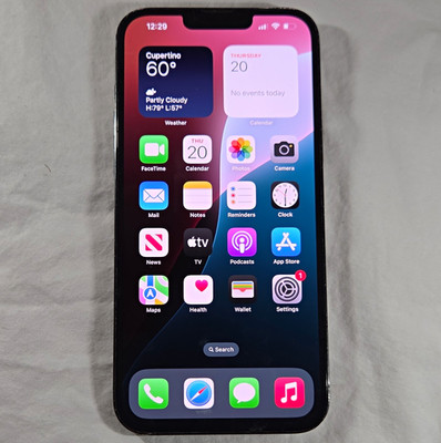 Apple iPhone 13 Pro Max 128GB Black Unlocked iOS 12MP Rear Camera