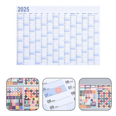  Agenda-planungskalender Dekorativer Kalenderplaner Wandkalender Hängender
