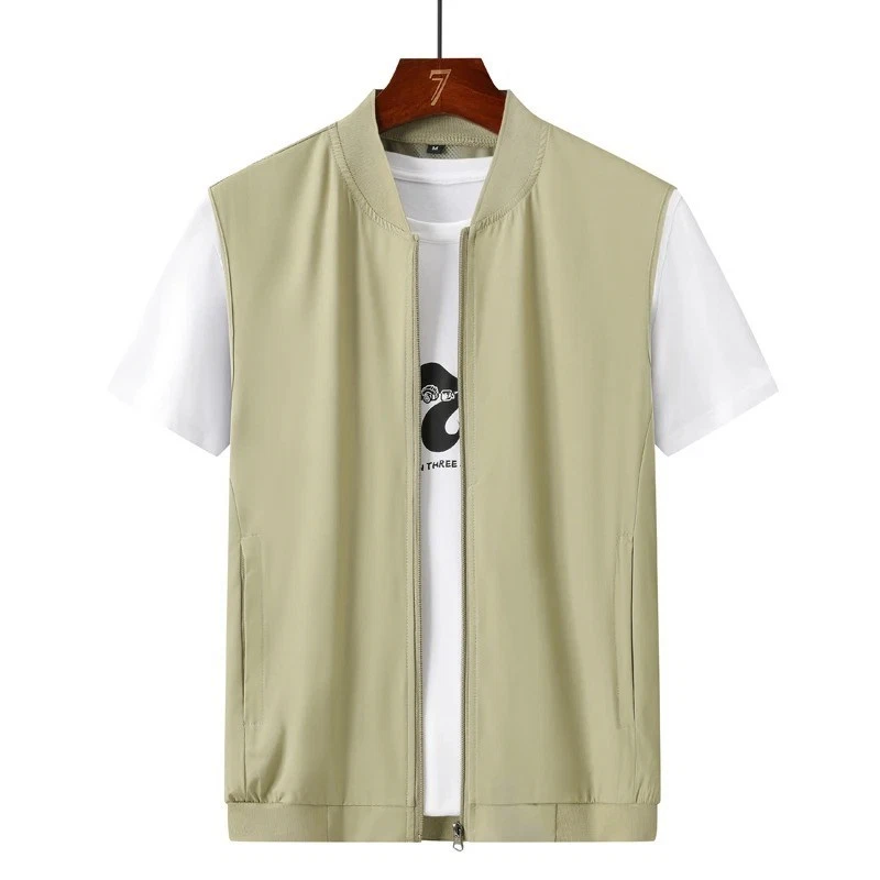 Men's Mesh Fishing Vest Quick Dry Breathable Sleeveless Hiking Jacket Coat