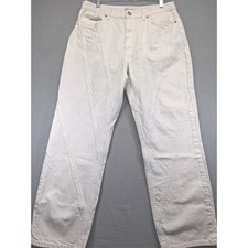 Zara Women's White Jeans Straight Leg Size 12