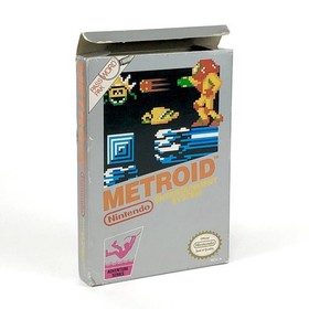 [] North American version Famicom NES Metroid /Metroid Box theory/flyer Damaged
