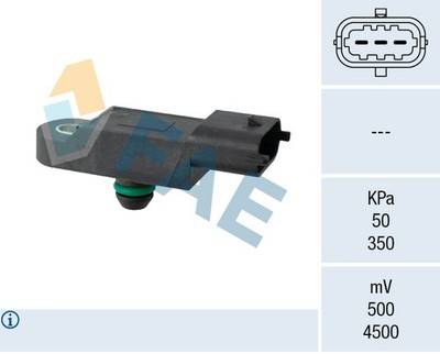 Sensore, pressione collettore d'aspirazione Panda 141 1.1 50 CV Benzina 37 kW 1991 - 1999 156 C.046 ▷ AUTODOC