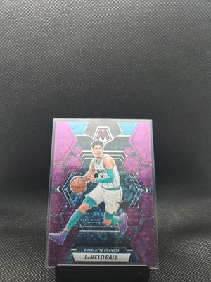 2022-23 Panini Mosaic - LaMelo Ball #151 Purple Fast Break Prizm /50 - Hornets