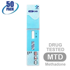 NEW Mintegrity Drug Test Methadone (MTD) Dip Card Urine 50-Pack #MI-WDMT-114