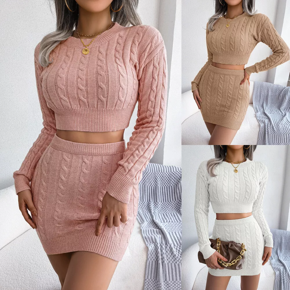 Two piece on sale bodycon skirt set