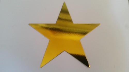 Large Star Foil Gold Silver Cardboard Wedding Party Decor Tableware Art Craft - Picture 3 of 4