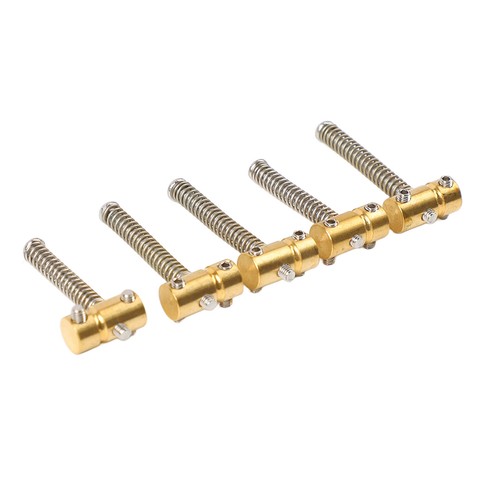 5Pcs Compensated Saddles Better Resonance Brass Vintage Electric Bass Bridge HPT - Picture 23 of 23