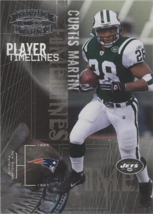 2005 Donruss Throwback Threads Curtis Martin #PT-8 - 1 of 2
