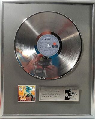 Amanda Lear -Never trust a pretty Face Collage mit platin / goldene Schallplatte