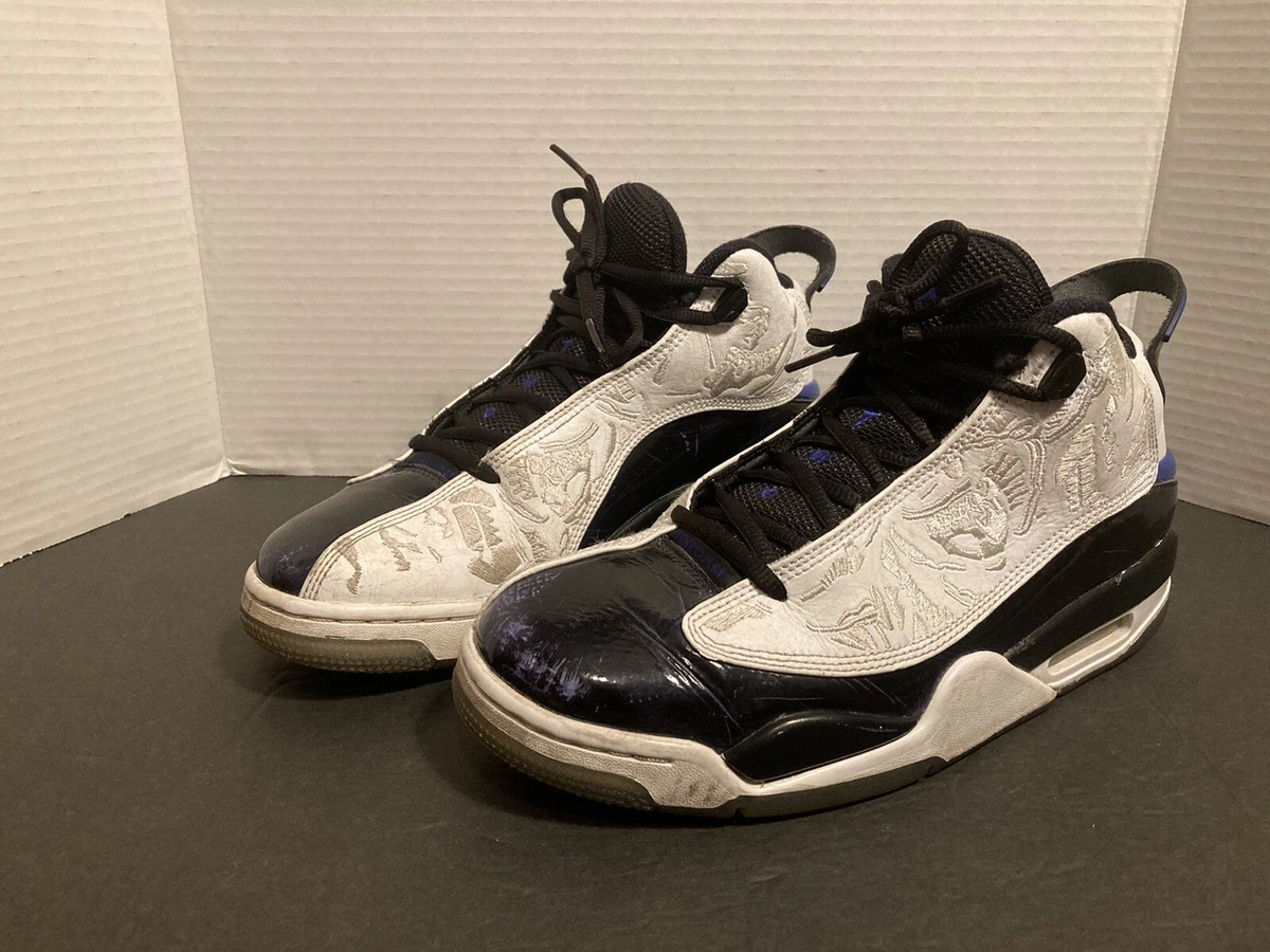 Nike Air Jordan Dub Zero 311046 106 White Concord Sneakers Mens Size 8
