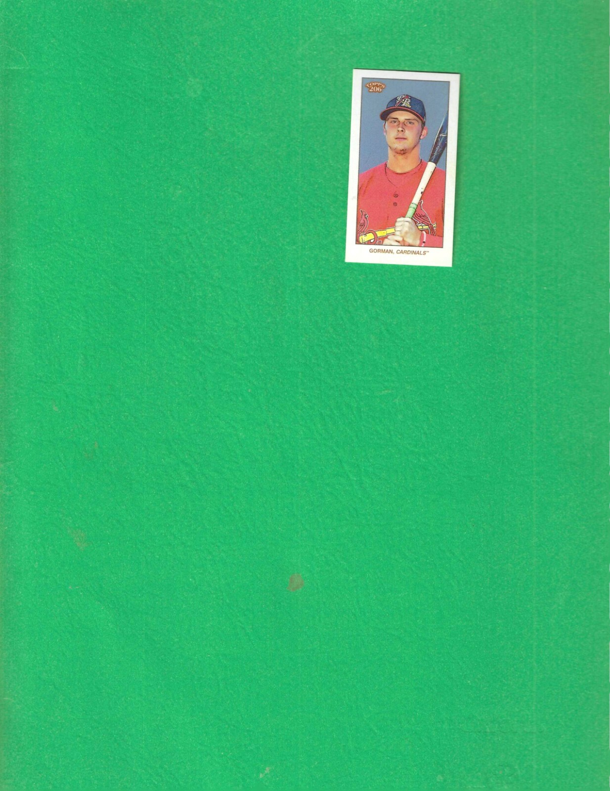 2020 Topps T-206 Nolan Gorman SP Sovereign Back Rookie/Prospect Card Wave 3