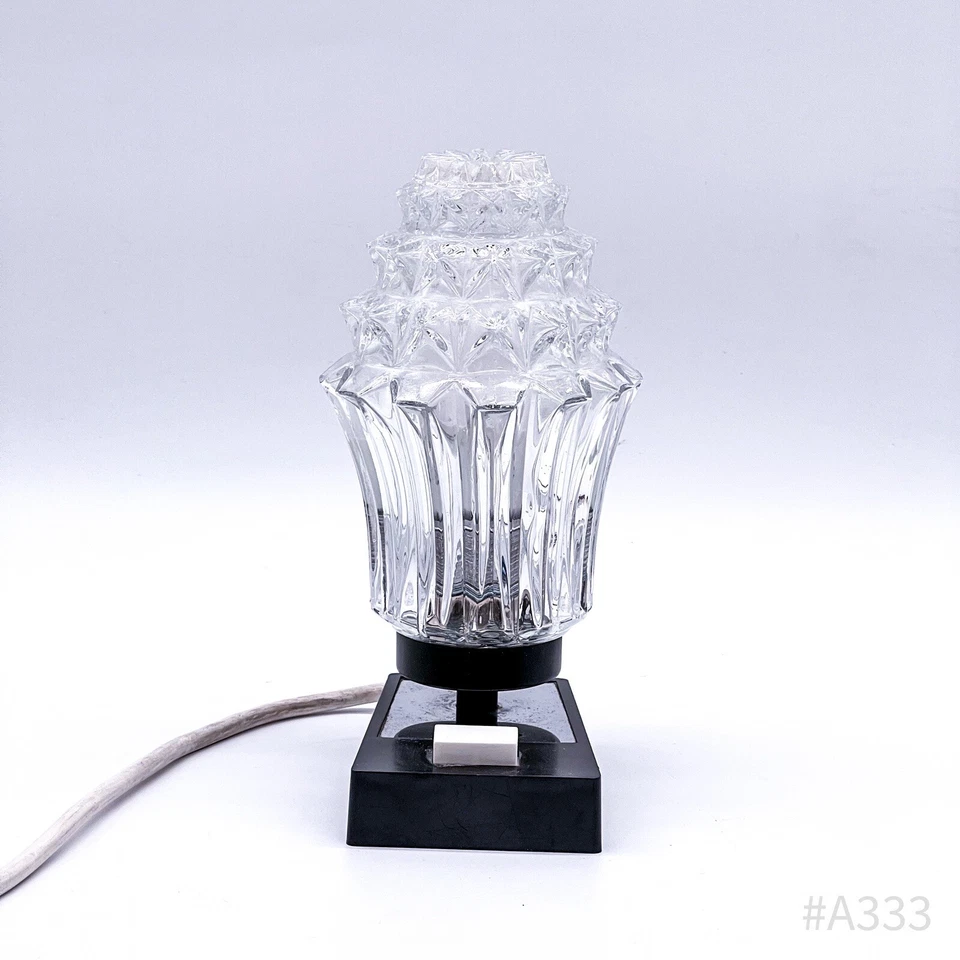 Vintage Besigheimer Leuchten Kristall Nachttischlampe Tischleuchte 60W | 20cm - Bild 2 von 4