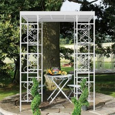 Large BBQ Grill Gazebo Barbecue Canopy Tent Outdoor Sun Shade with Metal Frame