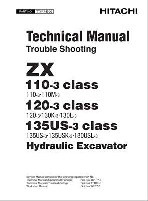 HITACHI ZX110-3Class Excavator Troubleshooting +Schematic