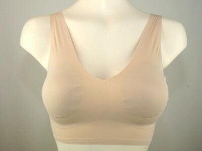 True & Co 16802# Body V-Neck Bralette Padded Wire Free Bra US Size XS