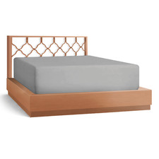 21  Extra Deep Pocket Ultra Soft Fitted Sheet with Corner Straps, Full - Silver