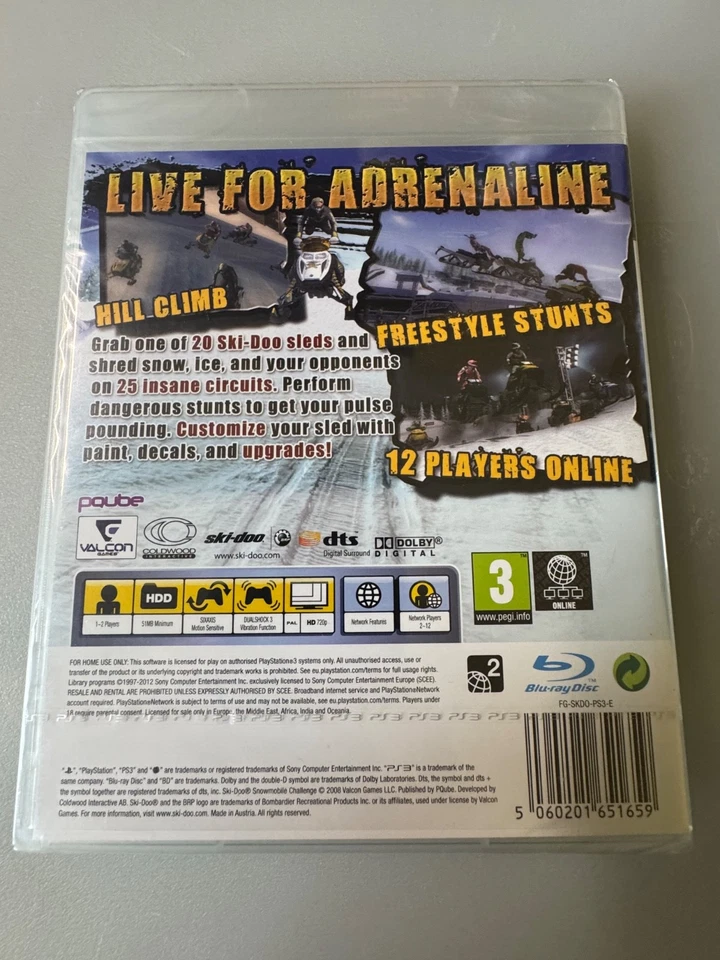 Ski-Doo: Snowmobile Challenge PS3 PAL FACTORY SEALED IMMACULATE COND BLES01486 - Image 2 of 3