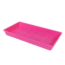 SUNPACK 10” x 20” Heavy Duty Mesh Plastic Seed Starting Tray, Magenta, 2.3"