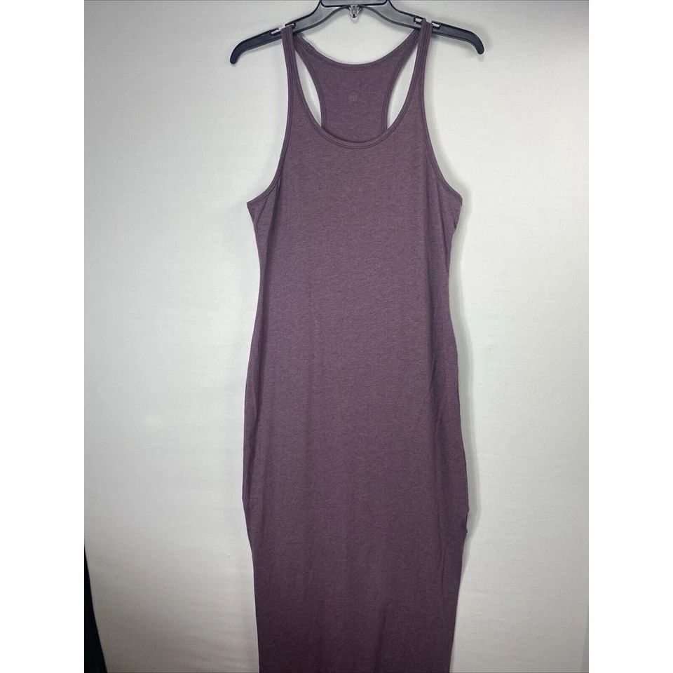 Платье макси Lululemon All Yours Tank приблизительный размер 14 увеличенный крой фиолетовое 5863 - Изображение 3 из 4