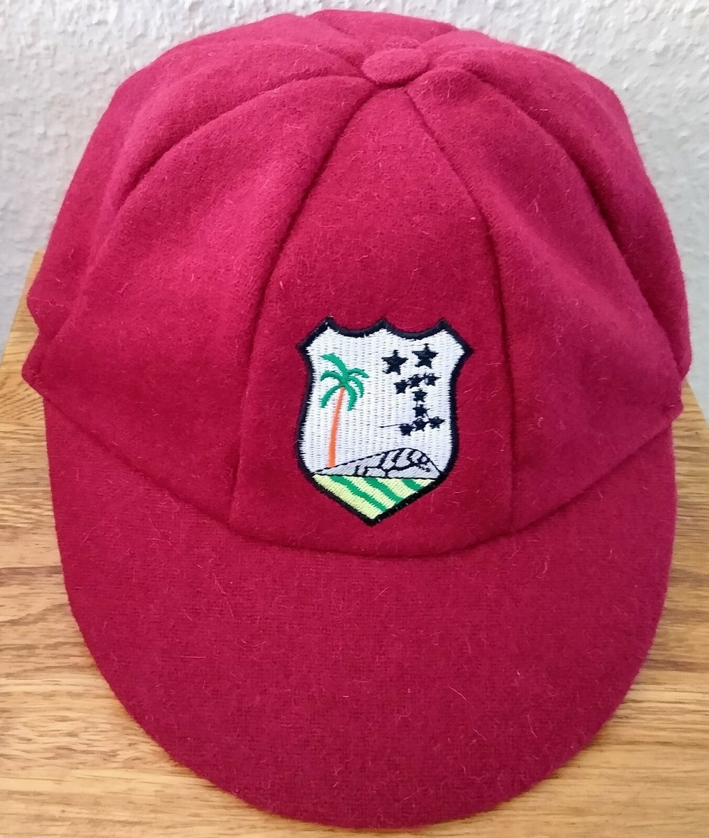 Style West Indies Retro Crest Maroon Woollen Cricket Caps