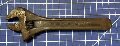 Vintage Bahco 11 Lever End 8'' Adjustable Wrench Volvo Tool Kit Sweden Original