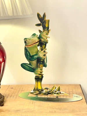 Keren Kopal Große Pop Art Handgefertigte Metallskulptur --- " Frosch " - Bild 1 von 4
