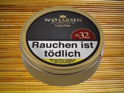 Pfeifentabak W.Ø. Larsen Curly FLake No 32  50 g Tabak