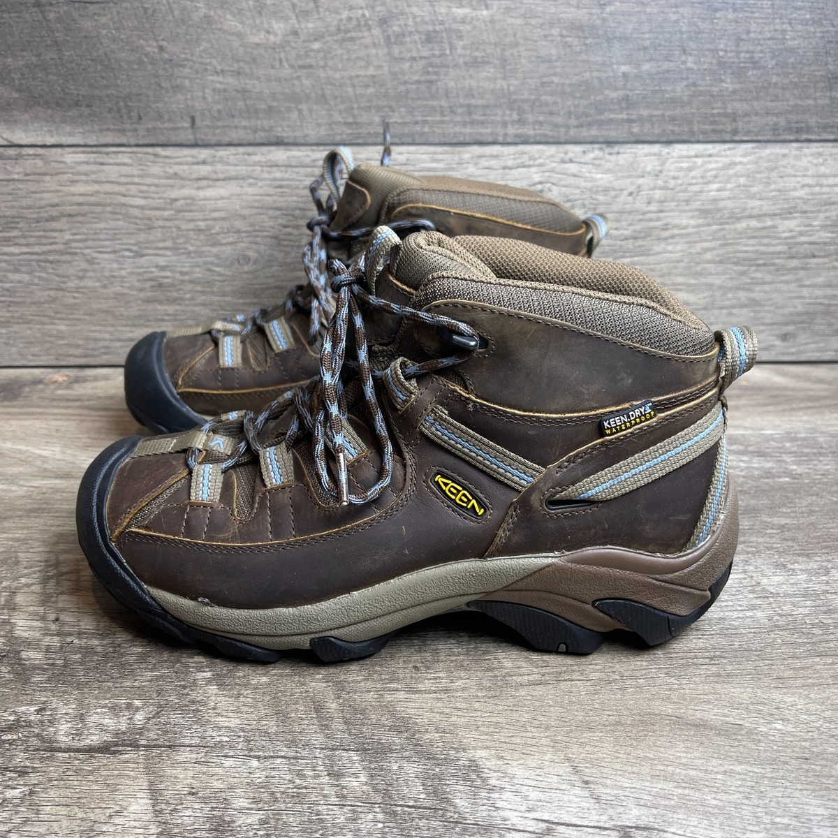 Keen Targhee II Mid Wide WP Women's US Hiking Boot Brown Waterproof  Boots