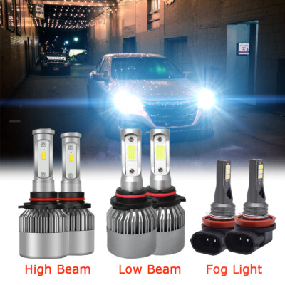 For Honda Accord 2006-2009 2010 2011 2012 LED Headlight High/Low Fog Light Bulbs