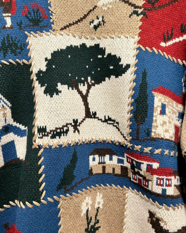 Aime Leon Dore Village patchwork sweater size Medium image 7