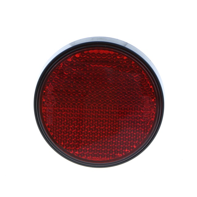 Car Cycle Reflector Light Reflective Strips Round Self Adhesive Red eBay