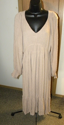 New Baltic Born Lainey Smocked Dotted Midi Dress Size XL - Picture 2 of 11