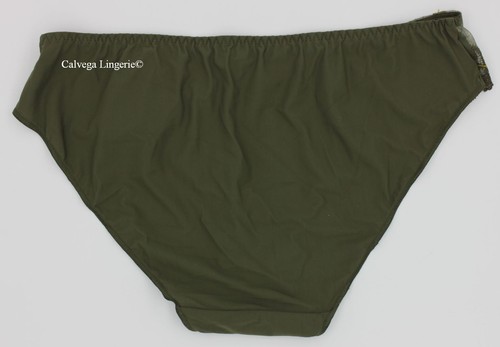 Pantalon de bikini en dentelle Simone Perele 12 x 720 « Delice », vert foncé, France neuf avec étiquettes - Photo 3/5