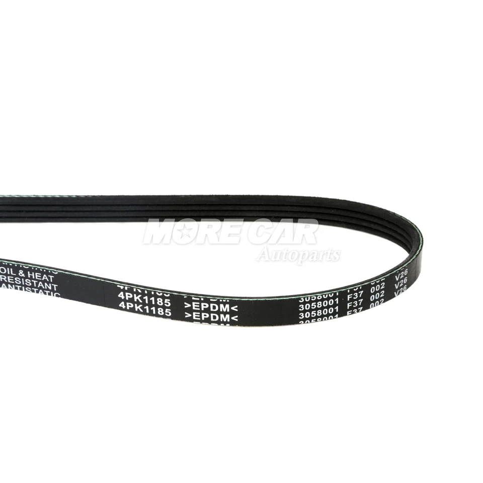 3X Drive Belt Set Alt-AC-Power Steer for 1996-1998 Nissan Quest 3.0L V6 SOHC - Image 3 of 4