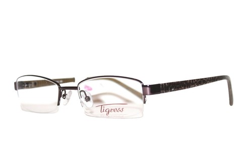 Roots Eyewear RT500 PLM 51-18-135 Plum Purple Half Rim  display picture 1