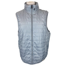 Armani Exchange Grey Nylon Blend Waistcoat Size Uk12/us8