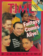 TIME magazine 1988 february 8 Lacroix Christian French designer ISRAEL crisis