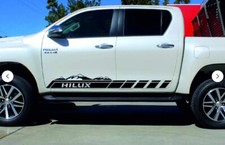 Toyota Hilux Side Stripe Graphics Any Year Decals Stickers Both Sides