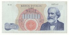 1000 LIRE GIUSEPPE VERDI I° TI…