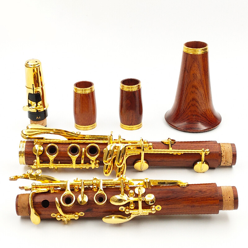woodstone clarinet ゴールドメッキ Mahogany Professional Clarinet Rosewood bB Gold Plated Keys