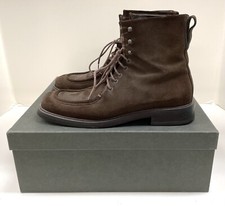 Vintage Gucci Brown Suede Lace-up Combat Boots Size: 7.5