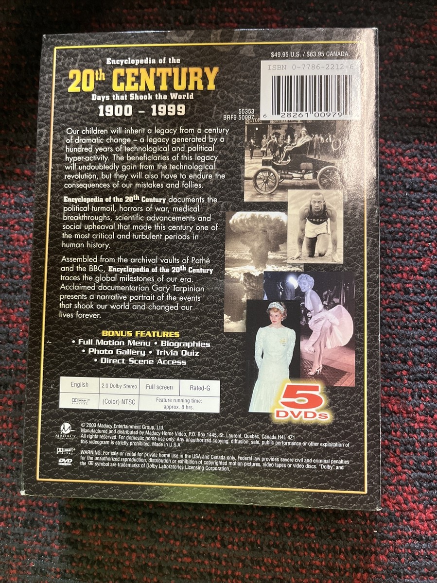 その他 Encyclopedia of the 20th Century [DVD] 5 DVDs Encyclopedia of the 20th Century: Days That Shook the