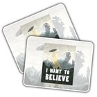 2x Vinyl Sticker I Want to Believe UFO Space Aliens Cool #58747