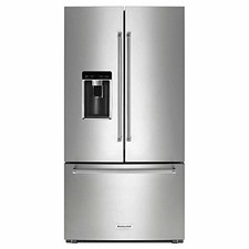 Kitchenaid Krfc300ess 36 Stainless French Door Refrigerator Counter Depth For Sale Online Ebay