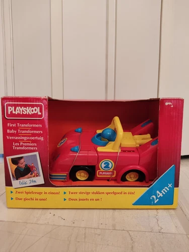 RARE VINTAGE 1994 MY FIRST TRANSFORMERS RACER CAR PLAYSKOOL NEW SEALED!