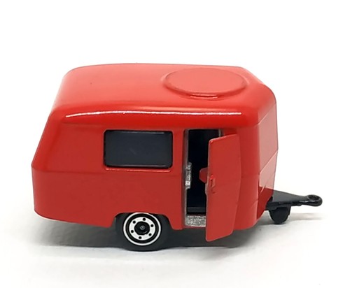 Majorette Eriba Puck Trailer Red 1:64 Car (3") no Package - Picture 2 of 7