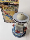 Schylling Superman Classic Carousel Wind-Up Tin Toy  Boxed
