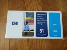 2013 GENUINE HP #81 CYAN PRINTHEAD / CLEANER C4951A DESIGNJET 5000 5500 SEALED